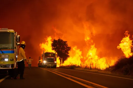 Airport Fire in Orange country